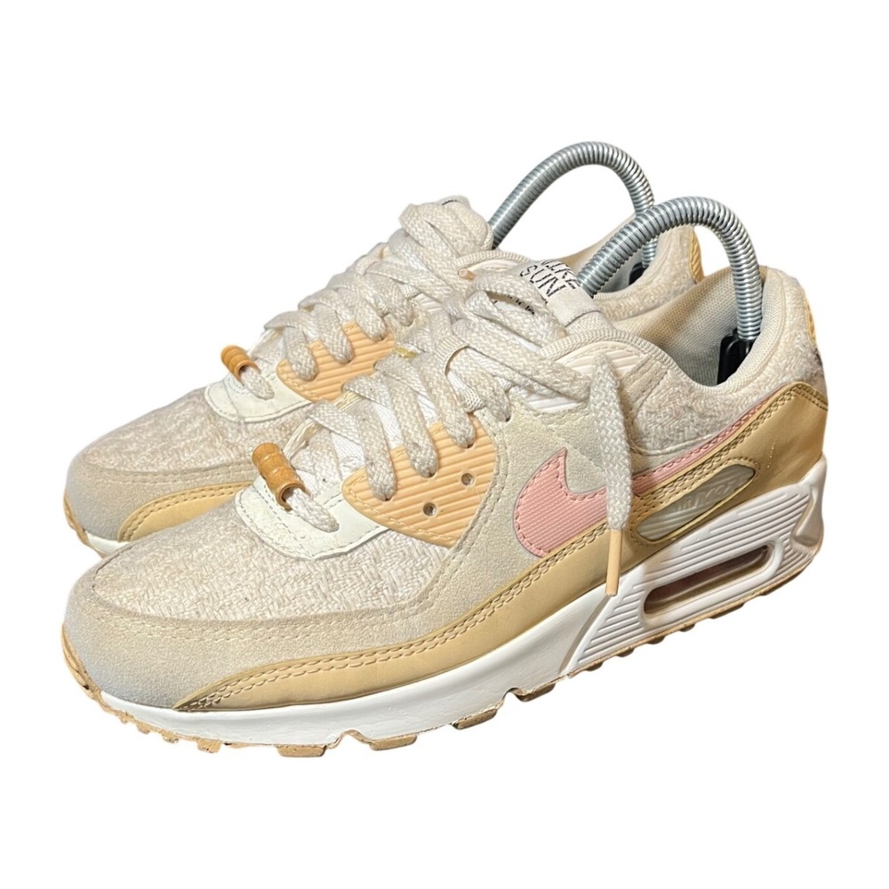 Nike Air Max 90 Sun Club Womens 8.5 Sail Sanddrift DJ9997-101 Sneakers